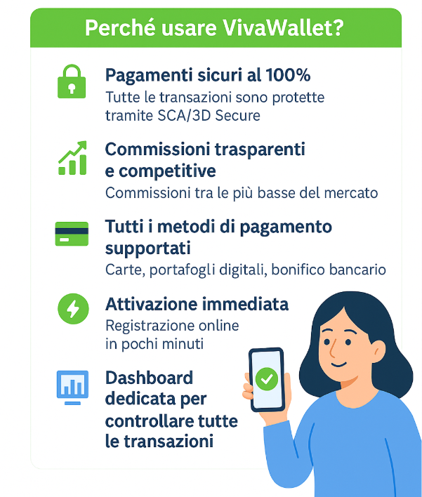 Pagamento online con Viva Wallet